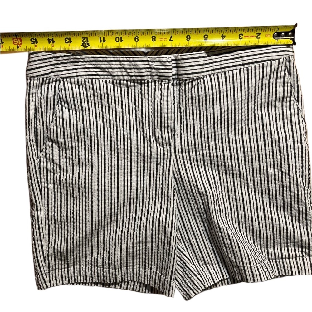 St. John's Bay Black and White Striped Men's Hybrid Shorts